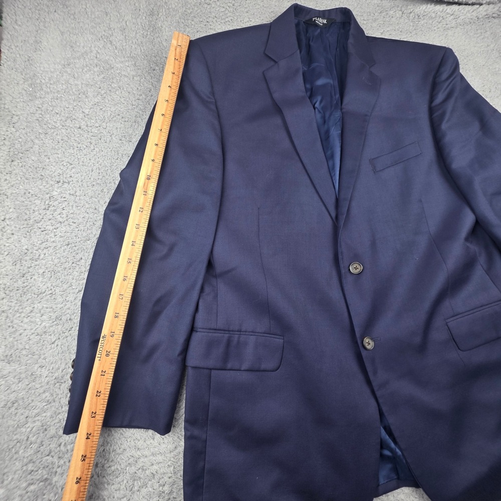 Jos. A. Bank Blazer Mens 46L Navy Blue Gatsby 100% Wool 2-Button Sport Coat - Picture 6 of 16
